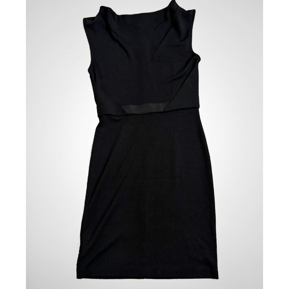 Ann Taylor Black Sleeveless Dress Women's Size Medium Formal Midi Dress